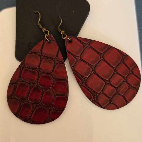 Teardrop Dangle Earrings - Picture 1 of 2
